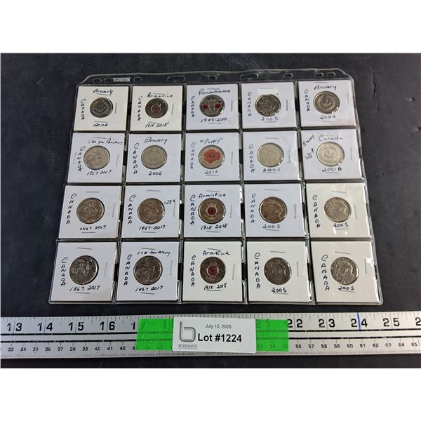Various Canadian Collectors Coins