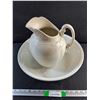 Image 1 : 15" Ceramic Bowl and Pitcher  -  PICK UP PREFERRED