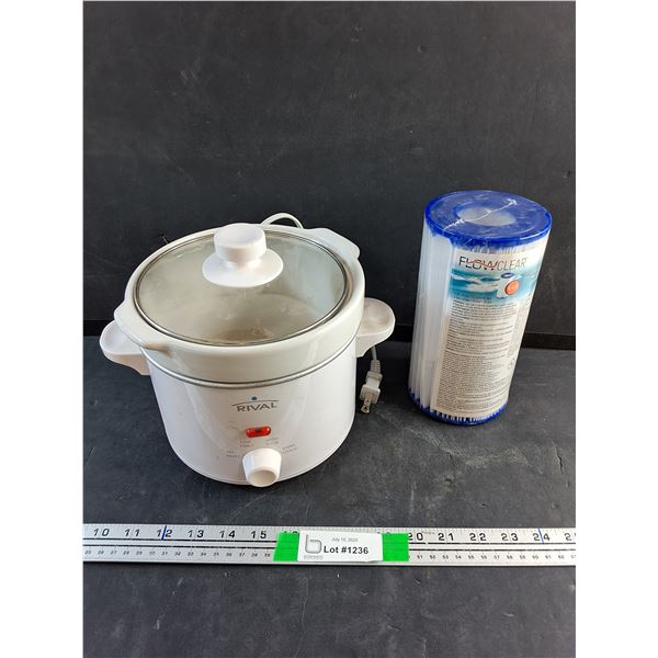 Rival Slow Cooker and FlowClear Filter - As Is