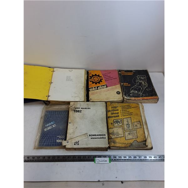 (6) Snowmobile Shop Manuals - 1970's - 80's
