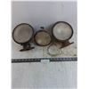 Image 1 : (3) Vintage Snowmobile Headlights - Untested