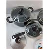 Image 2 : (2) Sauce Pans, Pot, Frying Pan, (2) Lids
