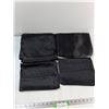 Image 1 : Queen Black Satin Pillow Cases-4 Piece- 6'' Pockets - As Is