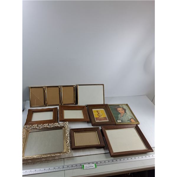 (10) Picture Frames - Metal Picture Frame - 12 1/4'' x 10.5'' x 1.5'', Misc