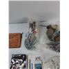 Image 3 : Assorted - Nails, Leather Wallet Kit, (2) Phone Cases, Misc - As Is