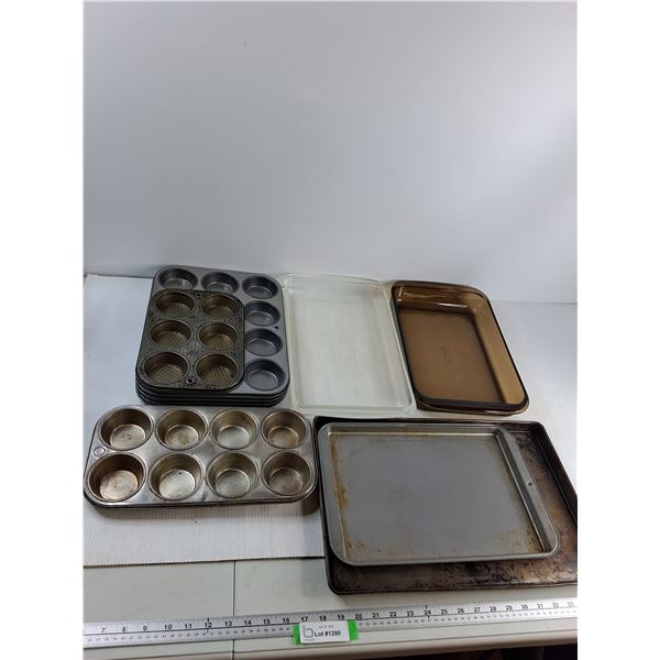 (6) Muffin Trays, (2) Casserole Dishes, (2) Baking Sheets