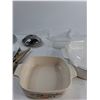 Image 3 : (3) Casserole Dishes, (2) Ice Cube Makers, Misc