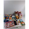 Image 1 : Assorted - (2) Stuffed Animals, (2) Childrens Books, Vtech Spin & Learn Colour Flahlight, Misc