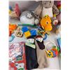 Image 3 : Assorted - (2) Stuffed Animals, (2) Childrens Books, Vtech Spin & Learn Colour Flahlight, Misc