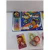 Image 2 : Colour By Number Book, (5) Crayon Boxes, Wristbands, Misc