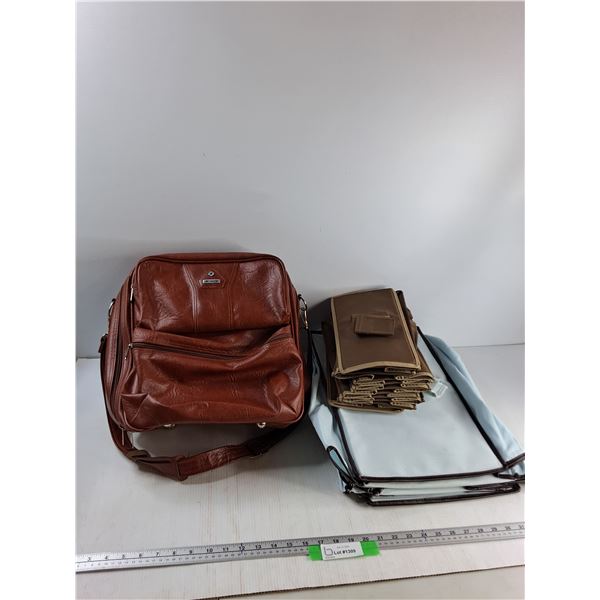 (2) Hanging Closet Storage Shelves, Samsonite Travel Bag - PICK UP