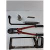 Image 2 : Bolt Cutters, Saw, Tire Iron, Misc