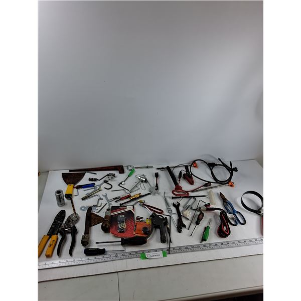Assorted - Wire Strippers, Screwdrivers, Filter Wrench, Misc - As Is