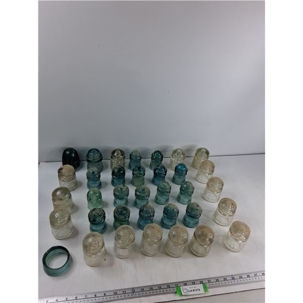 (35) Glass Telephone Insulation - As Is  PICK UP