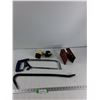 Image 1 : Crowbar, Microphone & Speaker, Saw Horse Bracket, Bow Saw - As Is