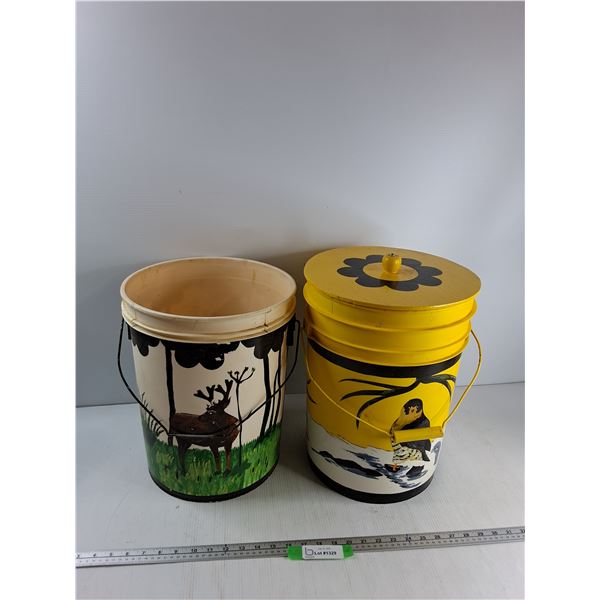 *(2) Buckets - 20 Litre Bucket, Bucket With Lid - PICK UP