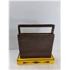 Image 3 : Decorative Wooden Storage Holder - 12.5'' x 3.5'' x 14''