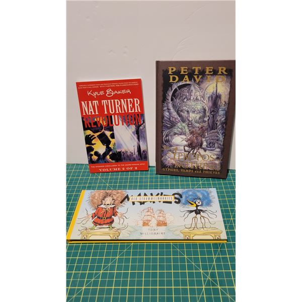 (3) Graphic Novels -Nat Turner revolution, Apropos of Nothing, & Tony Millionaire