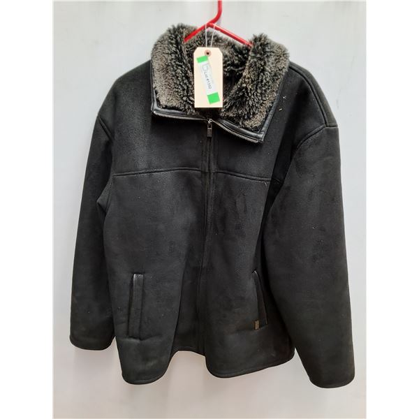*Suede Leather Winter Jacket - Size XL to XXL