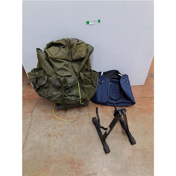 Travelers Backpack, Bag and Guitar Stand  -  PICK UP