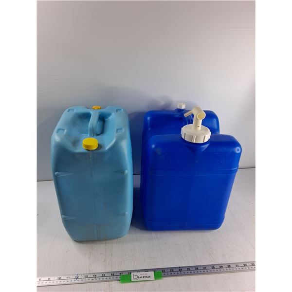 (2) Water Jugs - 5 Gallon, 7 Gallon - As Is  -  PICK UP