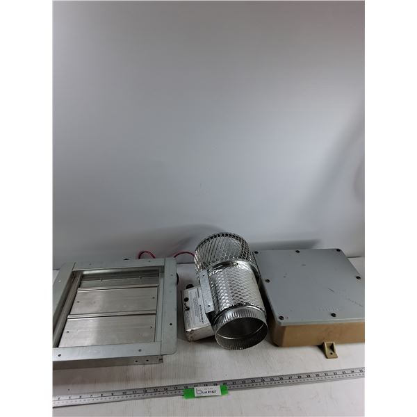 Vent Cover, Motorized Air Damper, Scepter Junction Box - As Is CANNOT SHIP