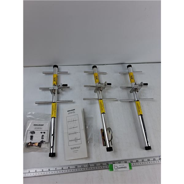 (3) Maxrod MYA Antenna- As Is