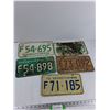 Image 1 : (5) Vintage Saskatchewan Licence Plates