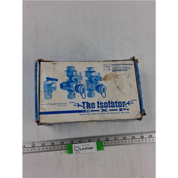 The Isolator Tankless Water Heater Service Valve - As Is