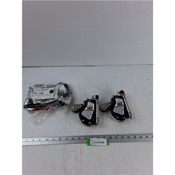 (2) Sala Mobile Rope Grap, D-Ring Extension With Snap - As Is