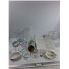 Image 1 : (2) Plates, (4) Bowls, (6) Glasses, Misc