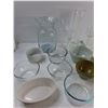 Image 2 : (2) Plates, (4) Bowls, (6) Glasses, Misc