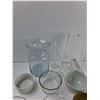 Image 3 : (2) Plates, (4) Bowls, (6) Glasses, Misc