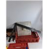 Image 6 : Miter Box, Plastic Crate, Drywall Hawk, Misc -  PICK UP