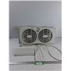 Image 1 : Holmes Twin Window Fan - 22' x  3.5'' x 10'' Works