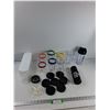 Image 1 : Plastic Container, Water Bottle,Assorted  Magic Bullet Cups Countertop Blender - As Is
