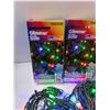 Image 3 : (3) Glimmer LED Net Lights, LED G40 Light Set - Works