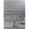 Image 1 : (2) Wire Baskets And Paint Roller