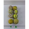 Image 1 : (6) Softball And (2) Dimpled Baseballs