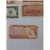 Image 4 : Variety Of 2 Dollar Bills 1954-1986- (4) Canadian Bills And (1) American Bill