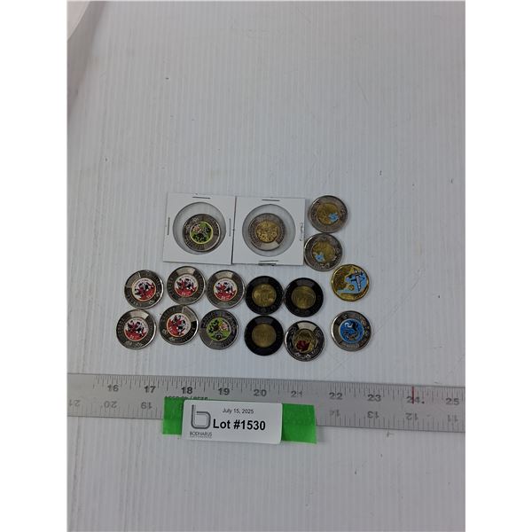 Variety Of Colored Coins