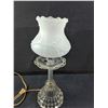 Image 2 : Vintage Cleats Glass Lamp- 13.5" x 6"-Comes As Is