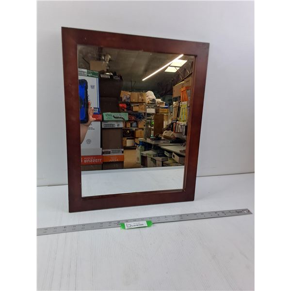 Wood Mirror- 17" x 21"