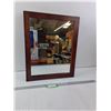 Image 1 : Wood Mirror- 17" x 21"