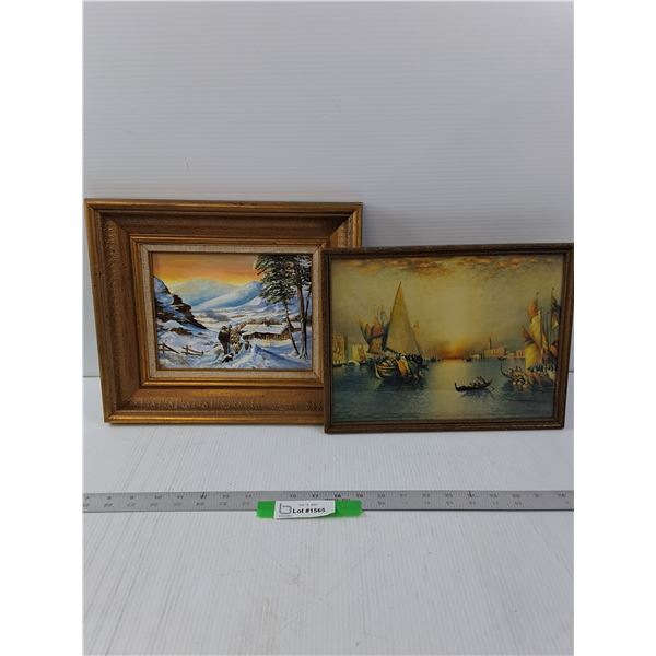 Painting 13.5" x 12" and Print 12.5" x 9.5"