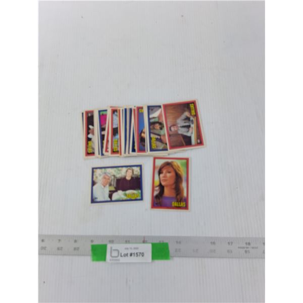 Dallas Trading Cards- Puzzle on Back Of Cards