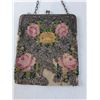 Image 2 : Beaded Flower Pattern Handbag- 6" x 6.5"