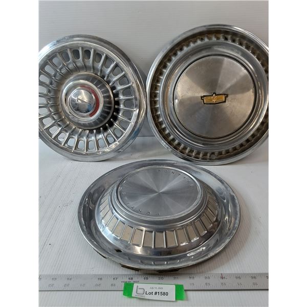 (3) Hubcap-  Pontiac- All About 14"
