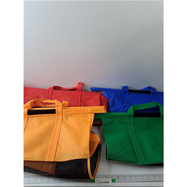 (4) Shopping Cart Bags with Velcro- 26" x 21"