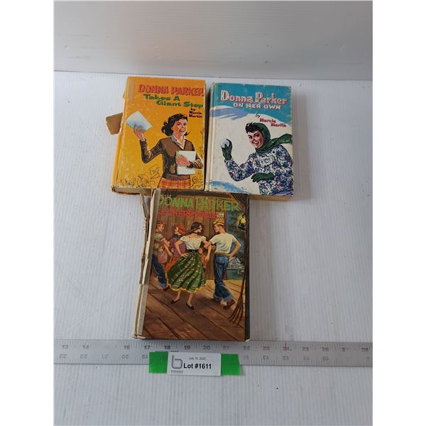 Donna Parker Books- 5.5" x 8"- Hardcover- Rips & Broken Spine Of The Book